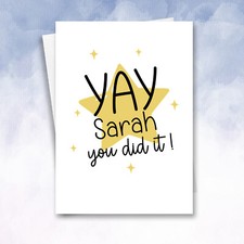 Well Done Card Personalised