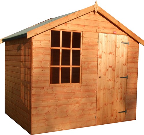 4x8 wooden garden shed apex - wooden,