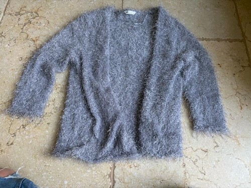 Bhs love knitwear grey fluffy - love,