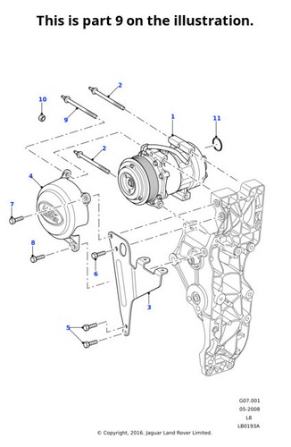 Land rover genuine stud - land,