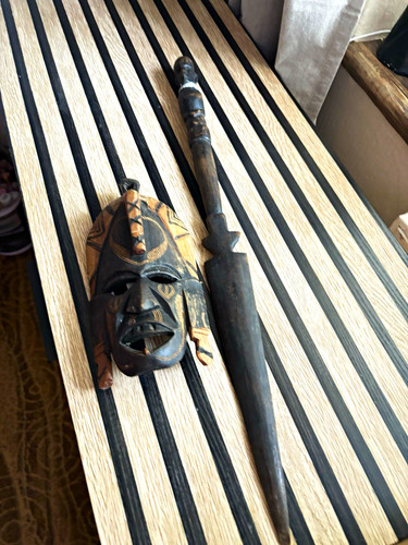 Carved wooden tribal africa - carved,