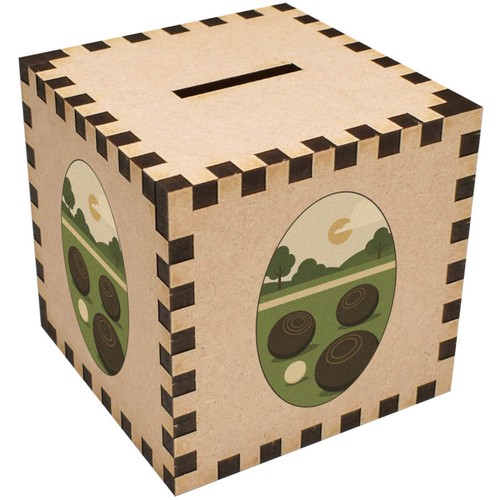 Lawn bowls game money box - money,
