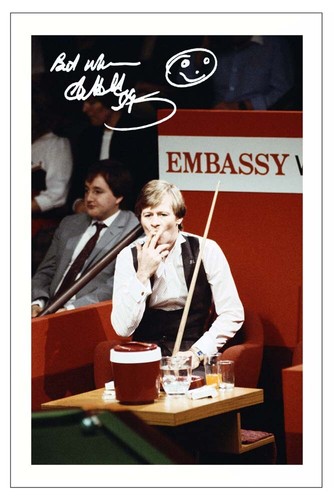 Alex higgins signed autograph - higgins,
