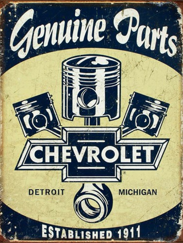 Genuine parts chevrolet retro - parts,