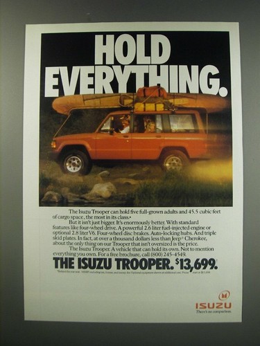 1991 isuzu trooper hold - isuzu,