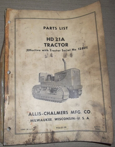 Allis chalmers 21a - hd-21a, crawler