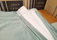 John Lewis MTM Drop 265cm Villa Nova Barcelona Wave Curtains RRP £1296