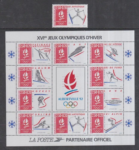 France 1992 mint mnh winter - france,