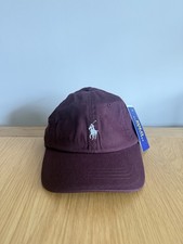 Ralph Lauren Cap - Burgundy - Brand New With Tags