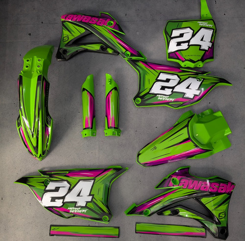 Plastics graphics kawasaki - plastics,