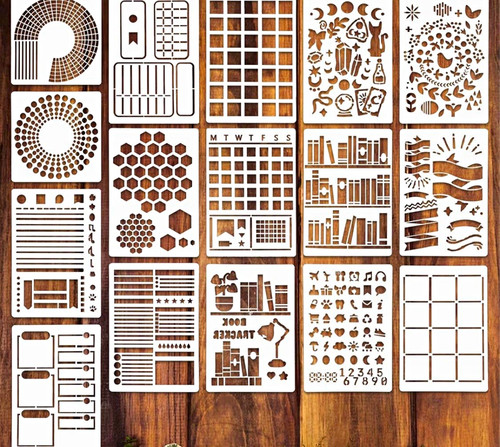 Stencil template sheets - stencil, set