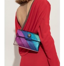 Kurt Geiger Women's Purple Multi Eagle Kensington Mini Shoulder Bag