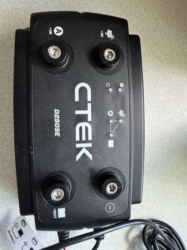 Ctek d250se dual input battery - input,