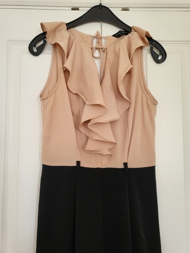 Black nude palazzo wide - black&nude,