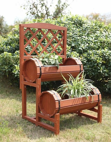 Garden double barrel - barrel, flower