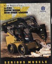 New Holland "Lx985" Super Boom Skid-Steer Loader Brochure Leaflet