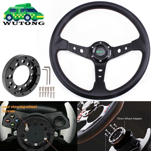 Inch black steering wheel - inch,
