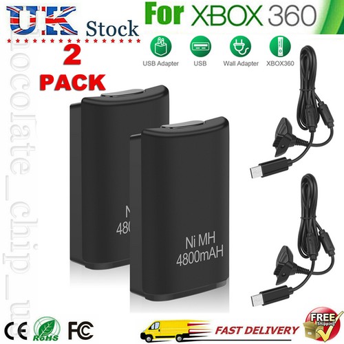 2pcs 4800mah rechargeable - 4800mah,