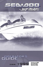 Sea-Doo Challenger Sportster 1800 & Speedster / SK, 1999 Owners Manual Paperback