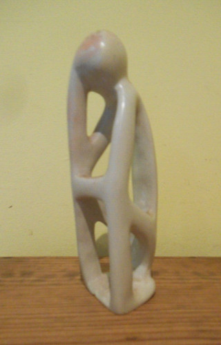 Carved soapstone statue - carved,