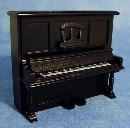 Black upright piano for - for, 1:12