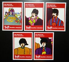 Set of 5 BEATLES CLASSICS trade cards - YELLOW SUBMARINE - Red series 
