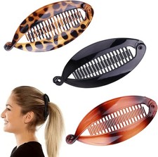 3 Pcs Banana Hair Clip Combs