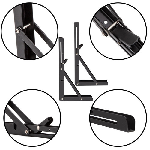Folding shelf brackets - 12",