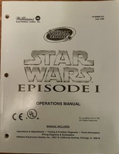 Williams Star Wars Episode 1 Pinball Operations Service Manual