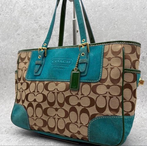 Coach signature turnlock tote - coach,