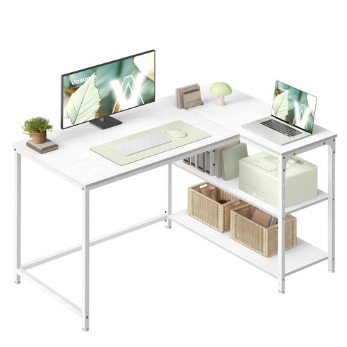 Vasagle shaped corner desk - l,