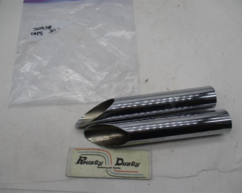 Pair chrome triumph bsa - pair,