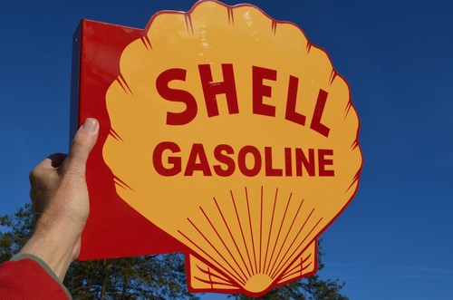 Old style shell gasoline - shell,