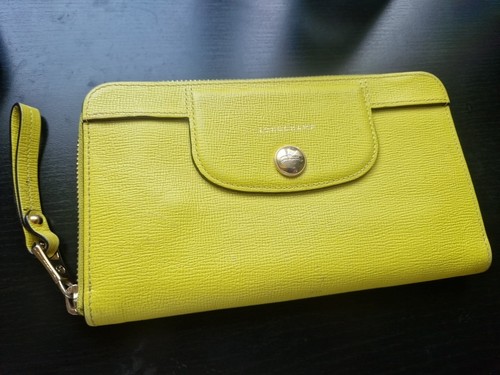 Longchamp lime leather - lime,