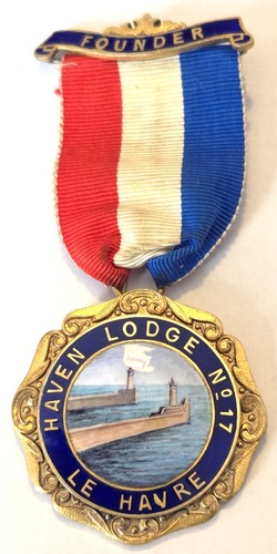 French masonic founder jewel - french,