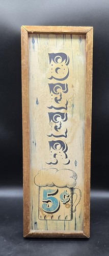 Vintage 1973 cent beer sign - 5,