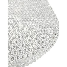 Tablecloth Lace Oval Floral