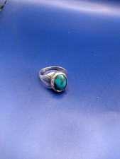 Mens 925 Sliver Turquoise