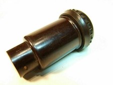 1930's Ediswan CLIX 2 pin bakelite P2 plug & H34 Bayonet Light Fitting Adaptor