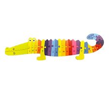 Crocodile Alphabet Wooden Puzzle Jigsaw Children Toddler Educational Toys 1-5