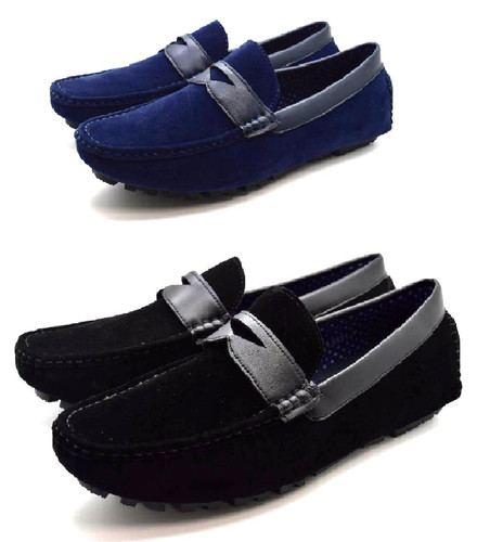 Mens saddle loafers slip - saddle, on