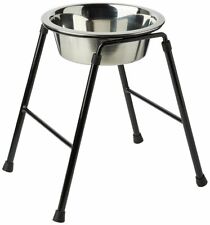 Dog Raised Bowl Large Stand 1 x 2.5L Food Feeder Single Water 370mm High