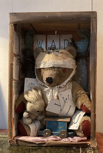 Vintage teddy bears diorama - bears,