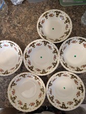 Royal Stafford Bone China  Cereal Bowls, 6 .5 Inch, Pack of 6 Balmoral Design