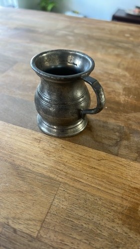 Vintage pewter tankard - vintage,
