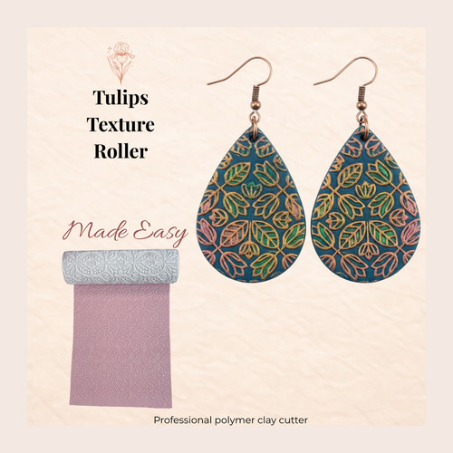 Tulips texture roller polymer - tulips,