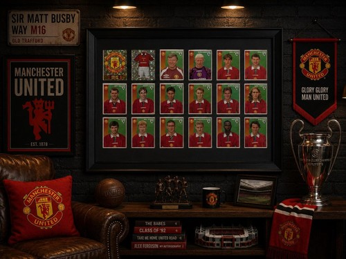 Man utd framed stickers panini - utd,