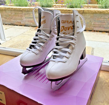 GRAF Davos Gold, White Figure Ice Skates EU Size 33 / UK size 1.5