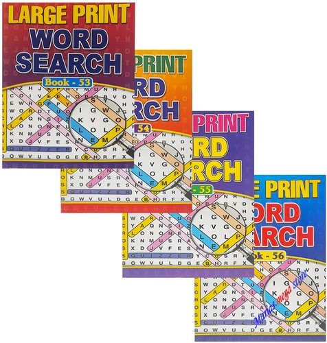 Large print word search - a4,