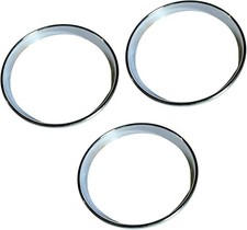 Binnacle Bezel Chrome Set 3pcs for Austin Rover Mini Dash Clock Cluster